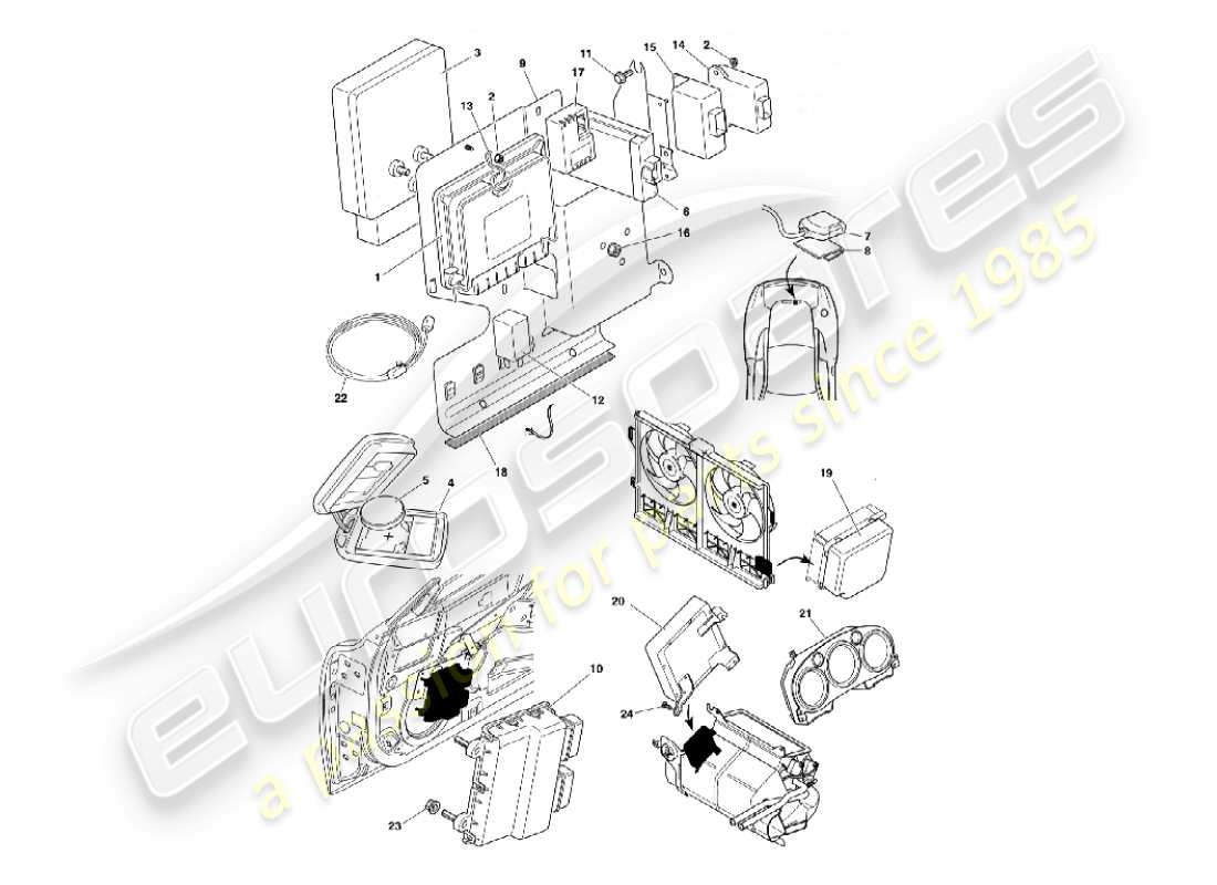 schéma de pièce contenant le numéro de pièce 5r13-370188-aa
