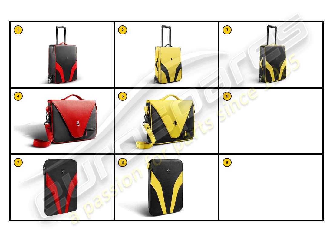 ferrari f430 coupe (accessories) équipement - bagages, diagramme de pièces carfit