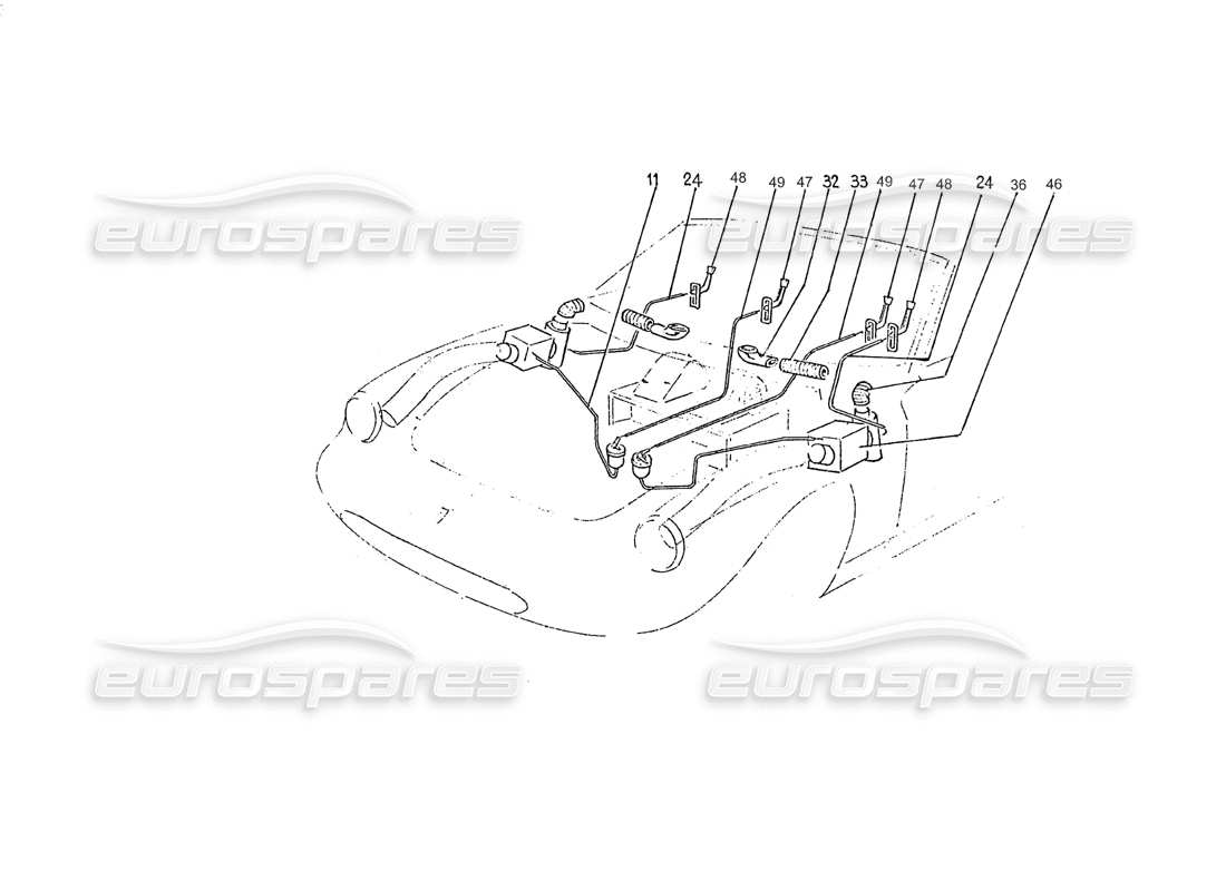ferrari 275 (pininfarina coachwork) schéma des pièces du gruppo riscaldatore aerazione