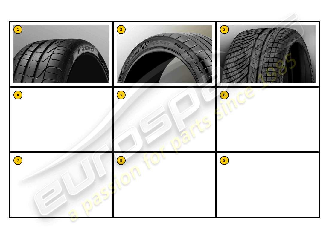 ferrari ff (accessories) équipements - pneus schéma des pièces