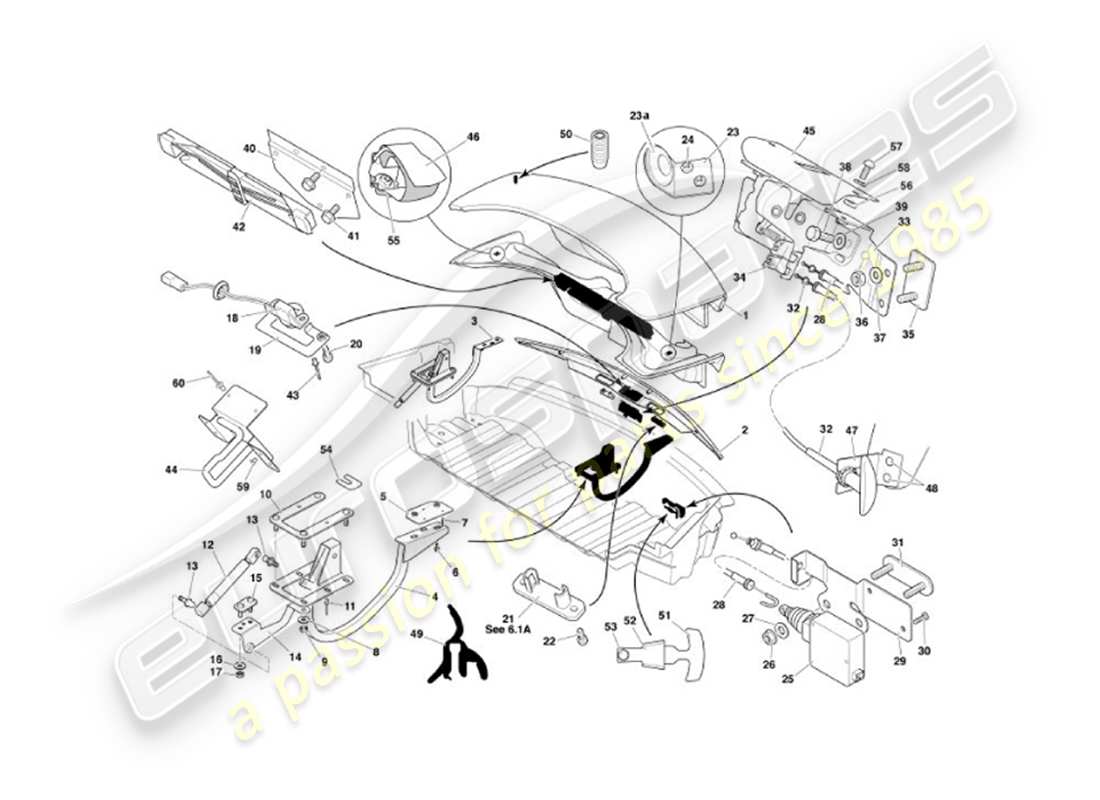 schéma de pièce contenant le numéro de pièce 5r13-40110-aa