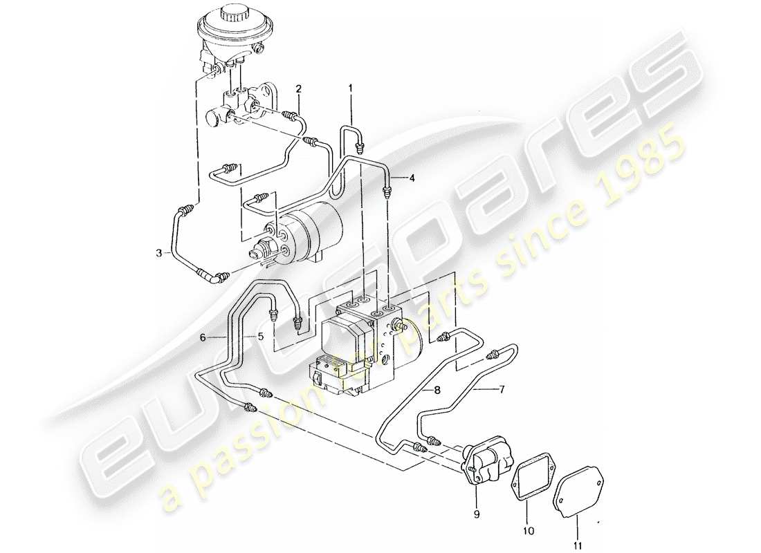 un schéma de pièces du catalogue de pièces porsche 2001 (996 turbo / gt2)