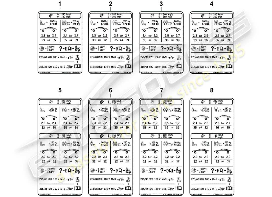 schéma de pièce contenant le numéro de pièce 971000287dp