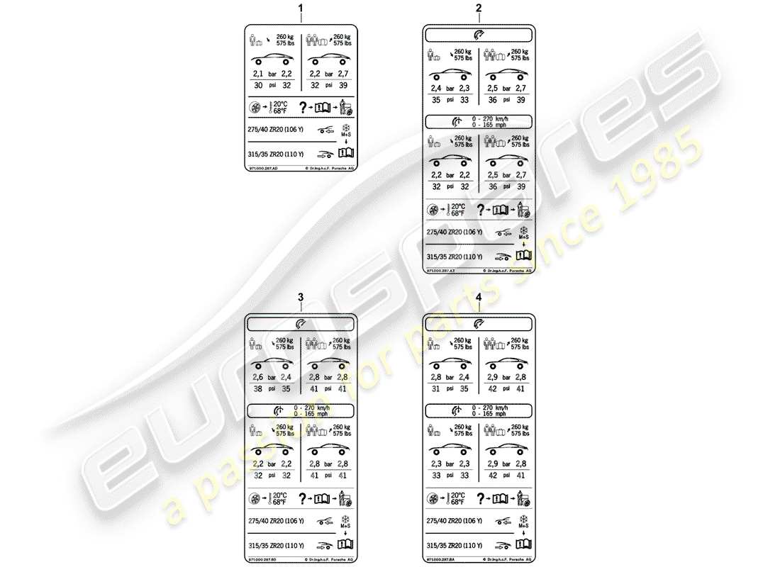 schéma de pièce contenant le numéro de pièce 971000287af