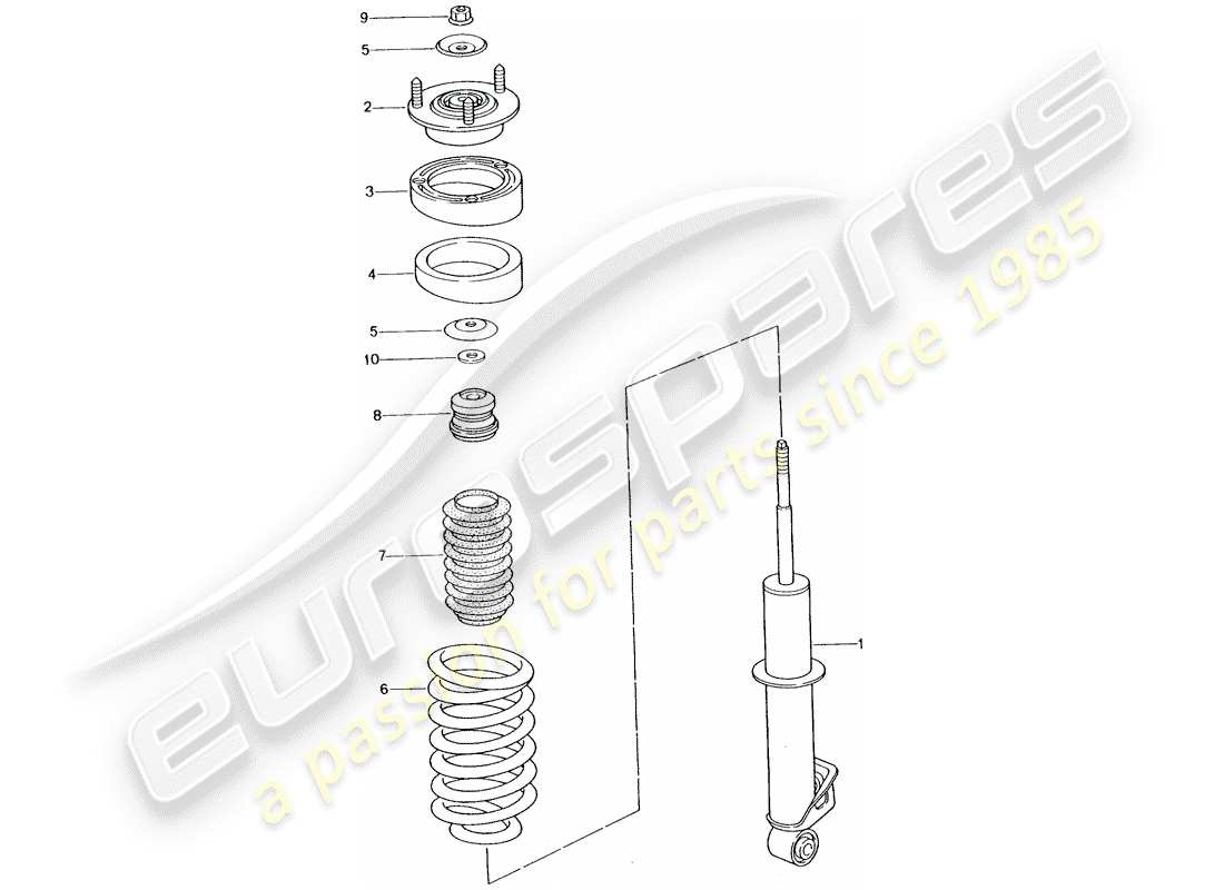 un schéma de pièces du catalogue de pièces porsche 2003 (996 turbo / gt2)