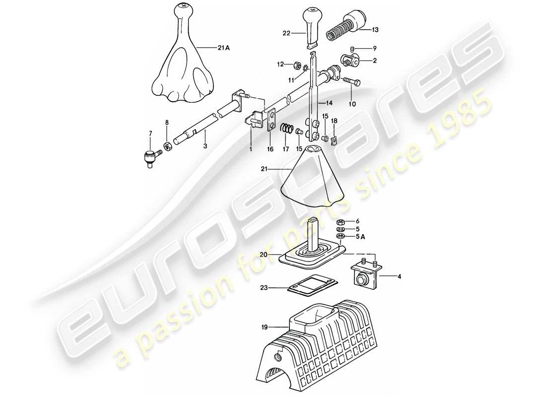 un schéma de pièces du catalogue de pièces porsche 1978 (928)