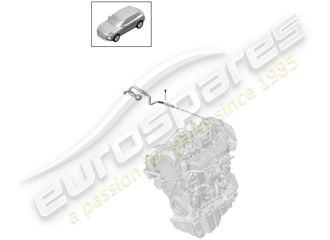 porsche 2020 (macan) système de carburant schéma des pièces