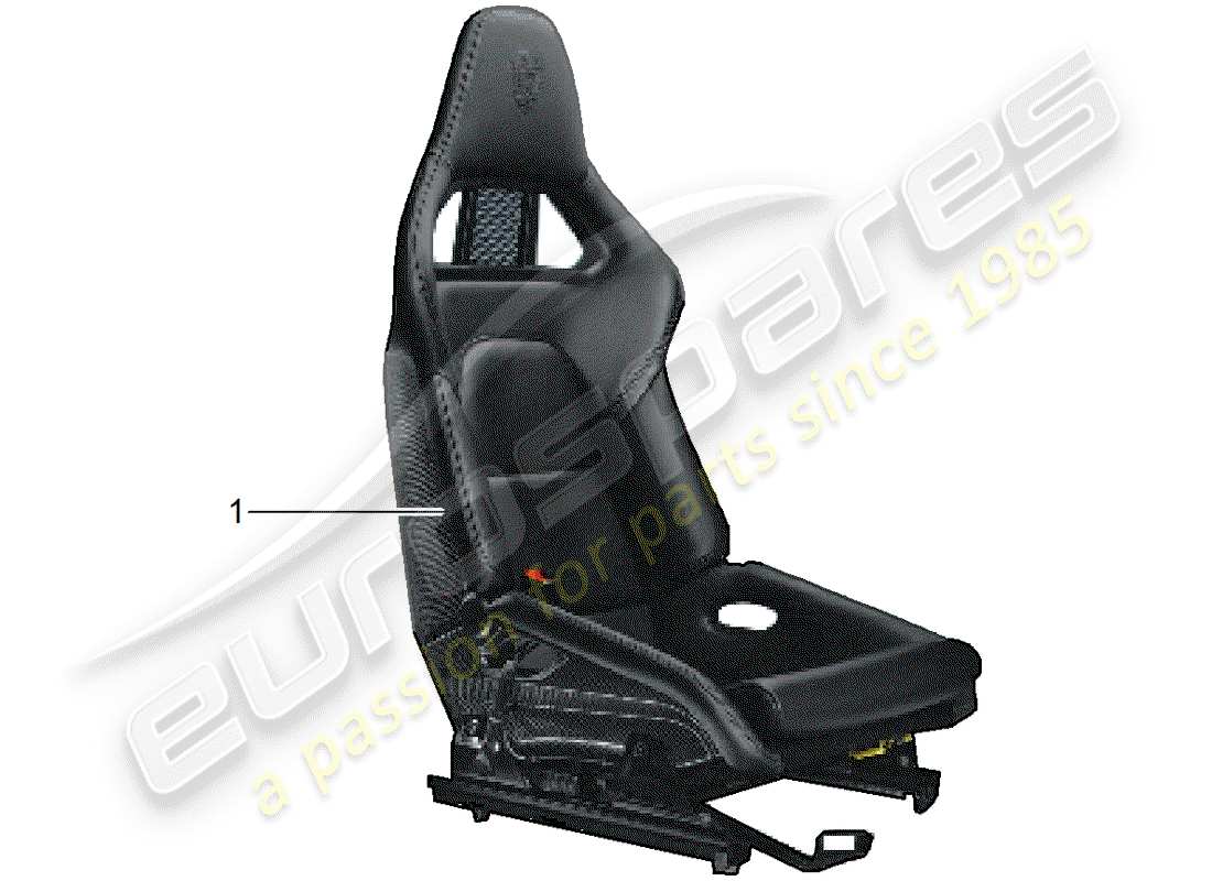 porsche 2018 (tequipment 98x/99x) seat schéma des pièces