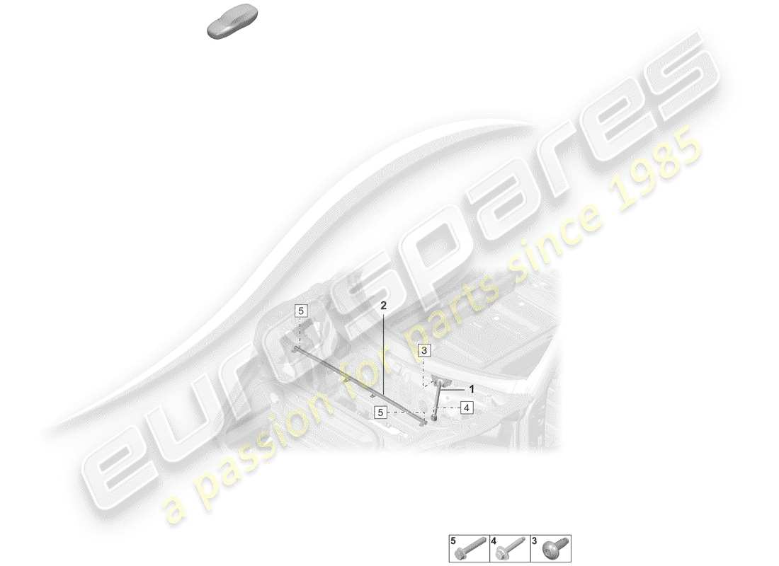 porsche 2019 (992-1) pièce de dôme schéma des pièces