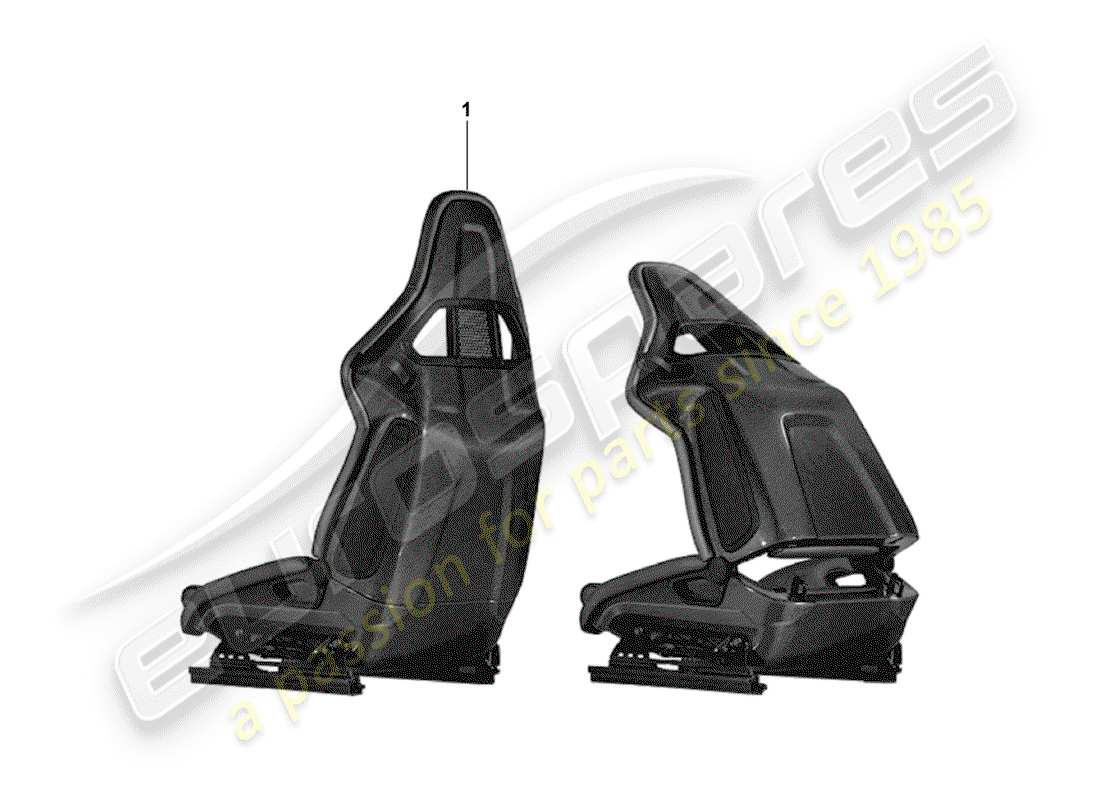 porsche 2011 (tequipment) seat schéma des pièces