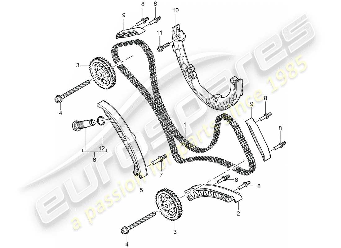porsche 2003 (cayenne e1 9pa) contrôle du moteur schéma des pièces