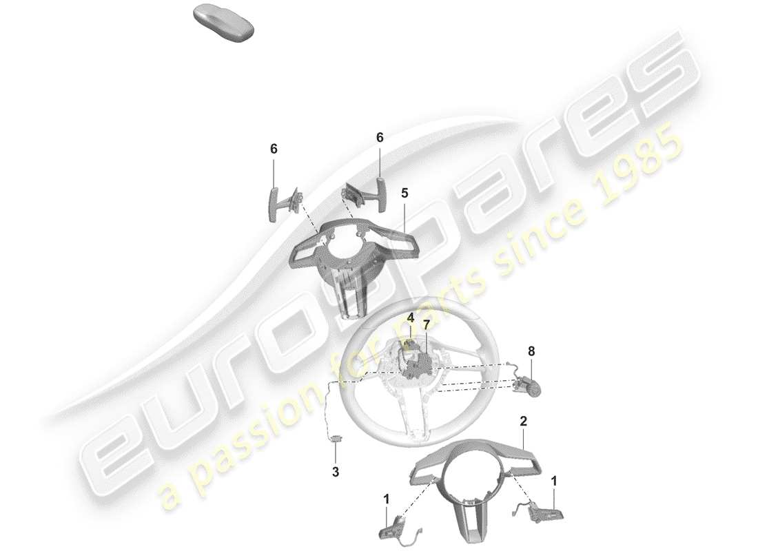 porsche 2019 (992-1) accessoires schéma des pièces