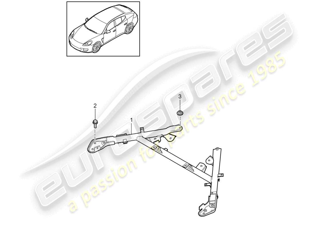 porsche 2010 (cayenne e1 9pa) pièce de dôme schéma des pièces