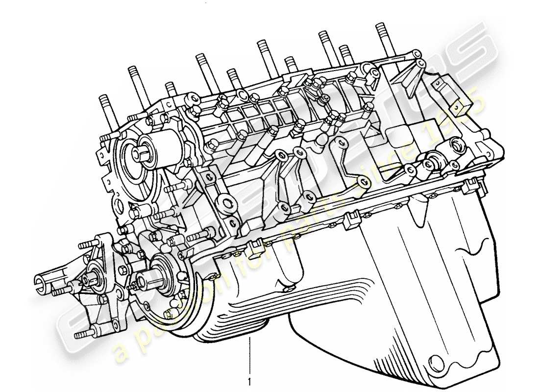 porsche replacement catalogue (2010) schéma des pièces du moteur court