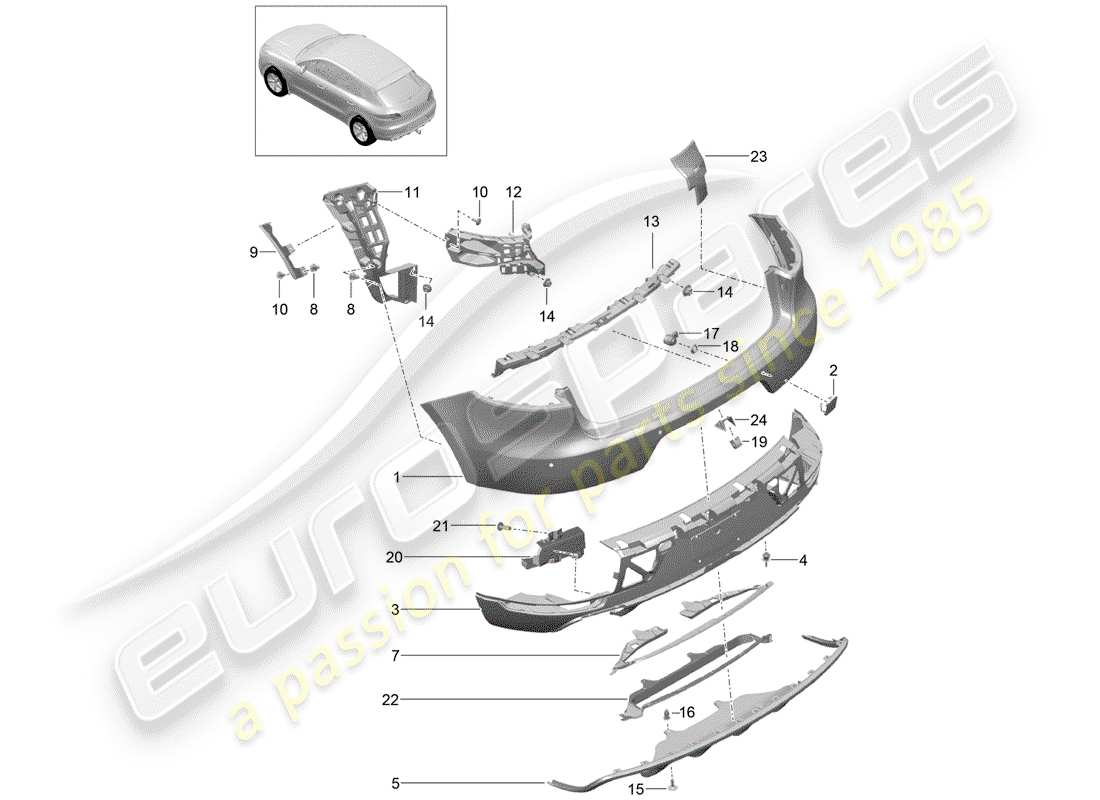 schéma de pièce contenant le numéro de pièce 95b807421l g2x