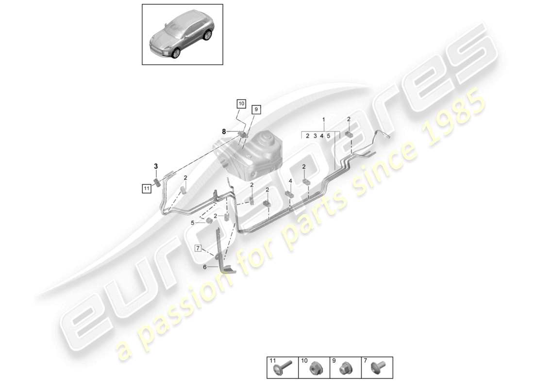 schéma de pièce contenant le numéro de pièce 95b201080d
