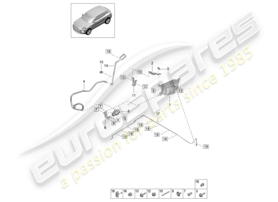 schéma de pièce contenant le numéro de pièce paf019530