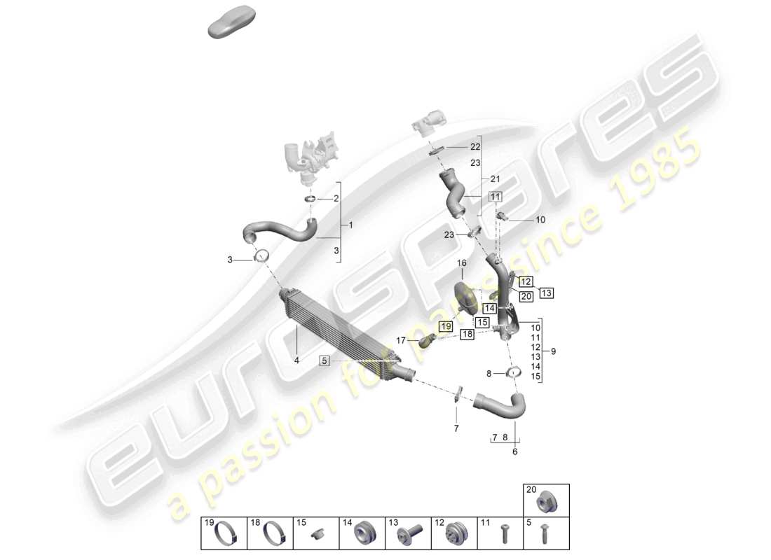 schéma de pièce contenant le numéro de pièce n10577101