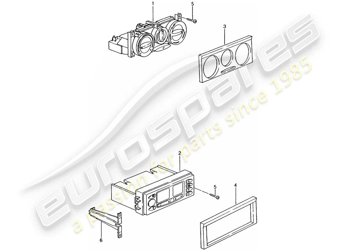 un schéma de pièces du catalogue de pièces porsche 996