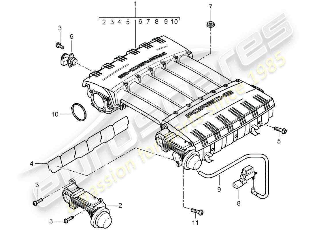 schéma de pièce contenant le numéro de pièce n 91097201