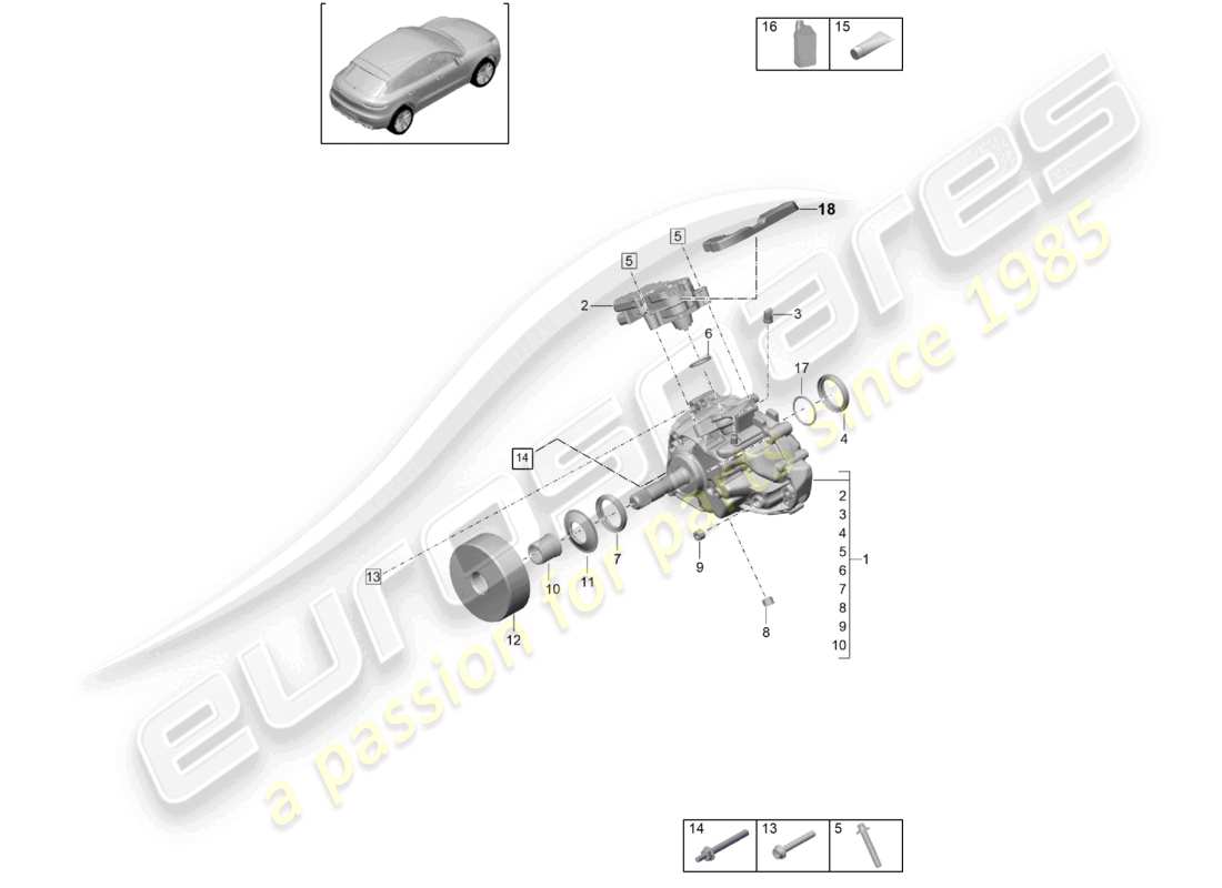 schéma de pièce contenant le numéro de pièce 95b341010sx