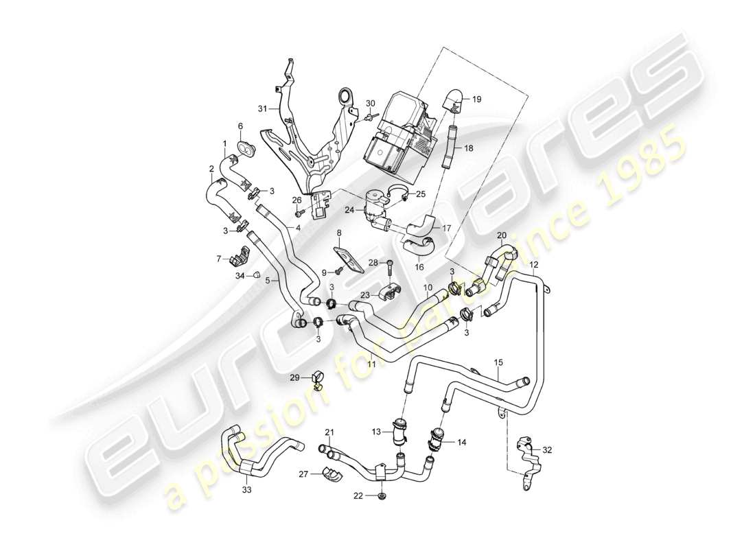 schéma de pièce contenant le numéro de pièce 95557292610