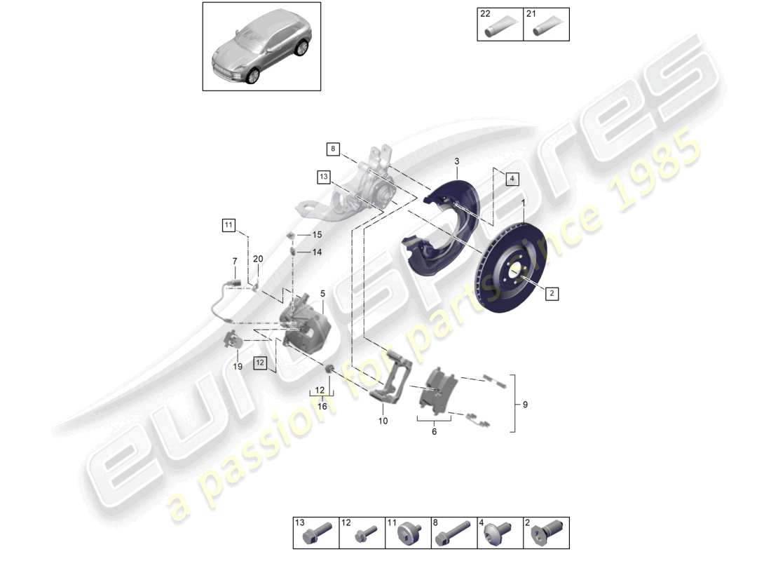 schéma de pièce contenant le numéro de pièce paf911268