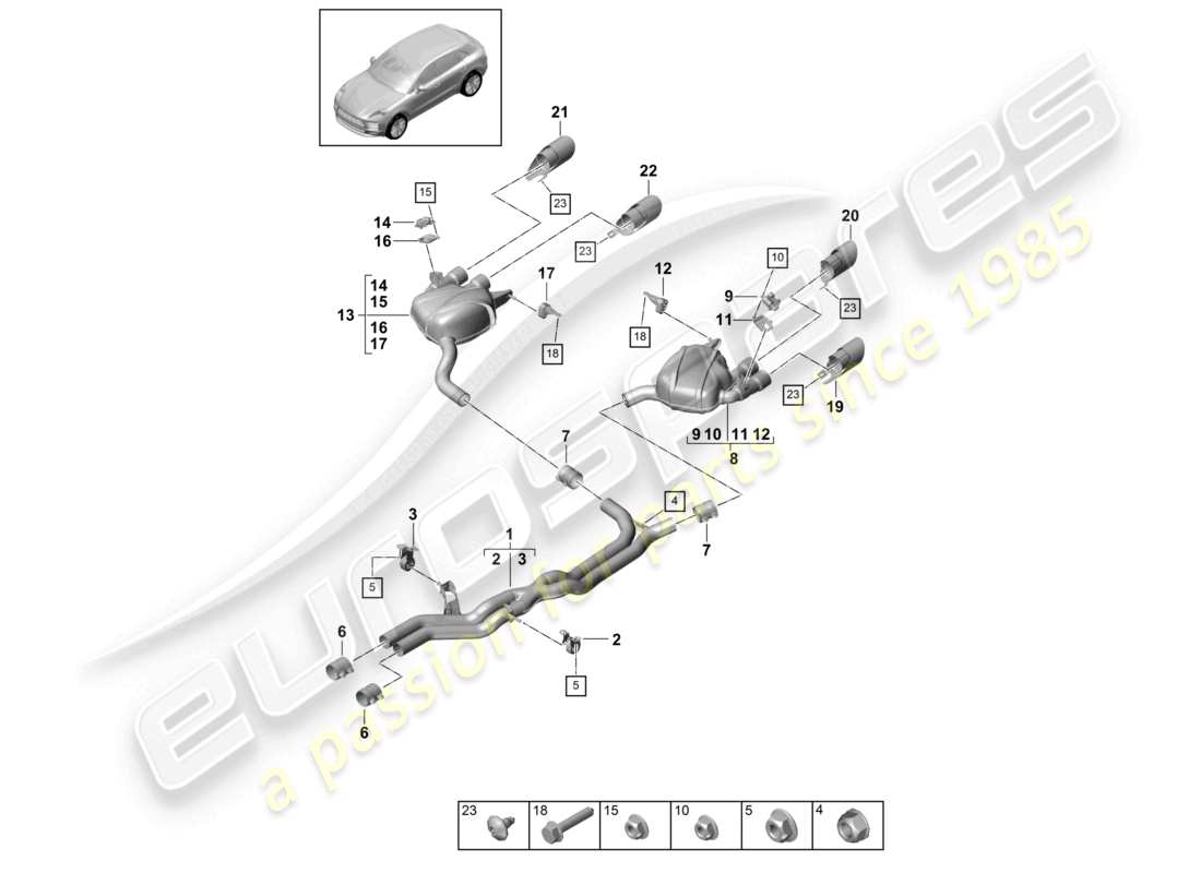 schéma de pièce contenant le numéro de pièce 95b253681cr