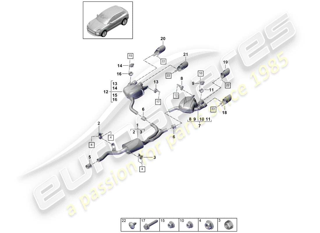 schéma de pièce contenant le numéro de pièce 95b253681r