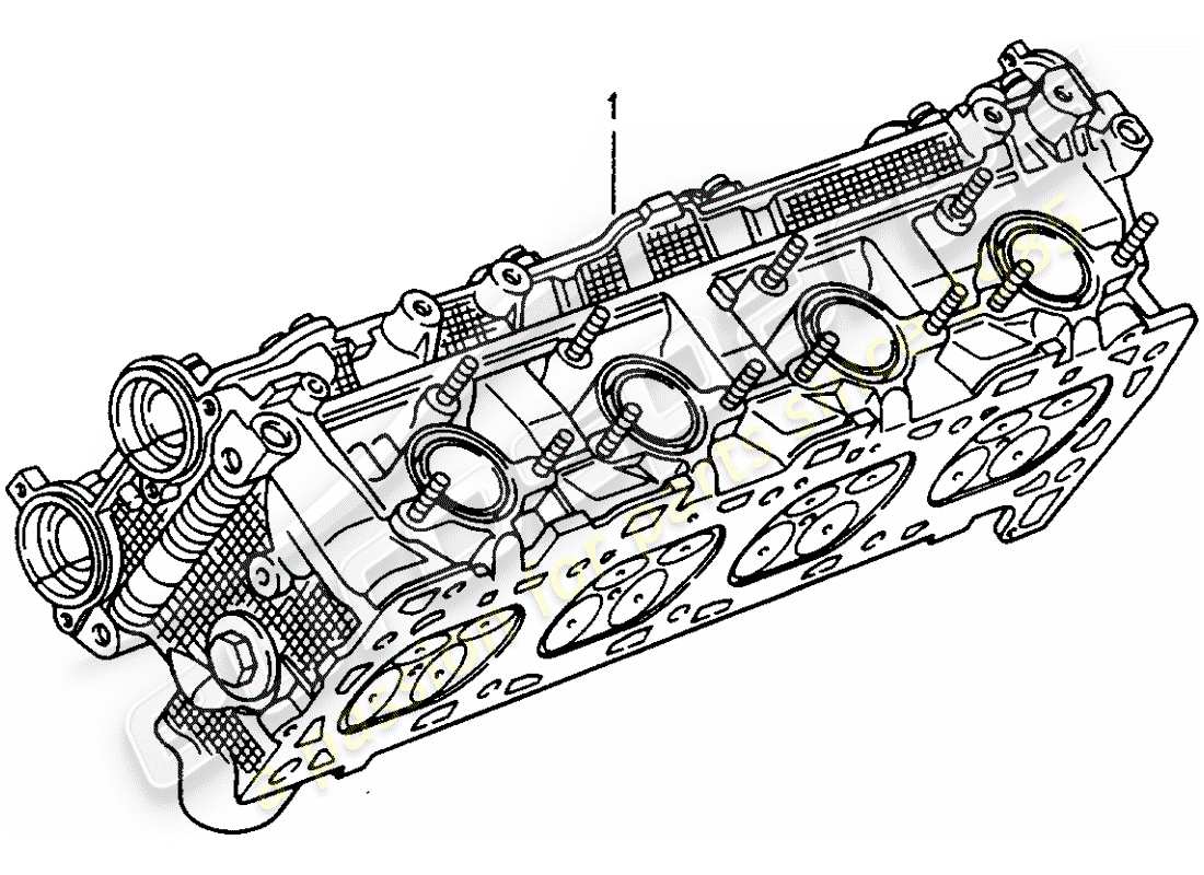 un schéma de pièces du catalogue de pièces porsche 2008 (refurbished and exchange catalogue)