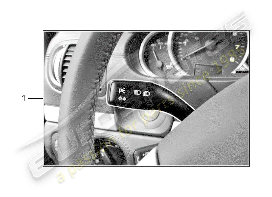 un schéma de pièces du catalogue de pièces porsche 2004 (tequipment cayenne)