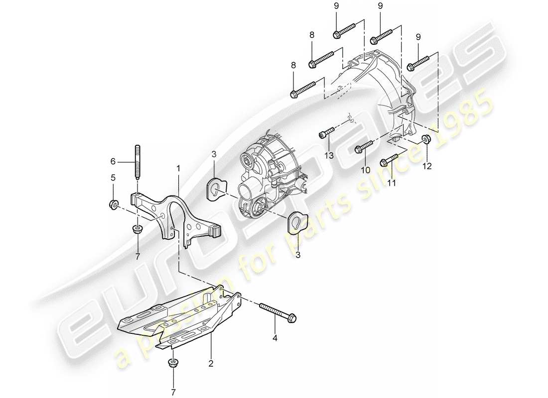 porsche 2007 (997-1) boîte de vitesses manuelle schéma des pièces