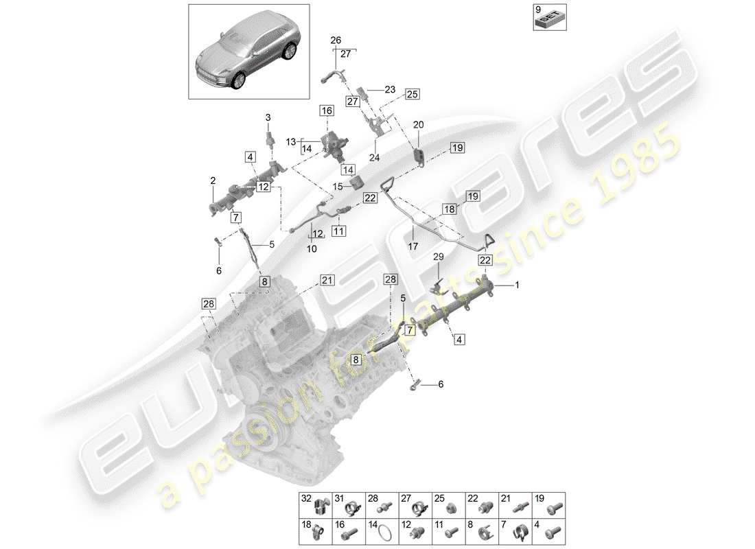 schéma de pièce contenant le numéro de pièce 9a797150210