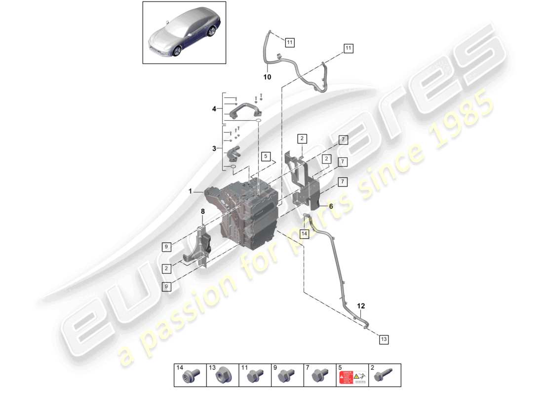 schéma de pièce contenant le numéro de pièce 971907455a