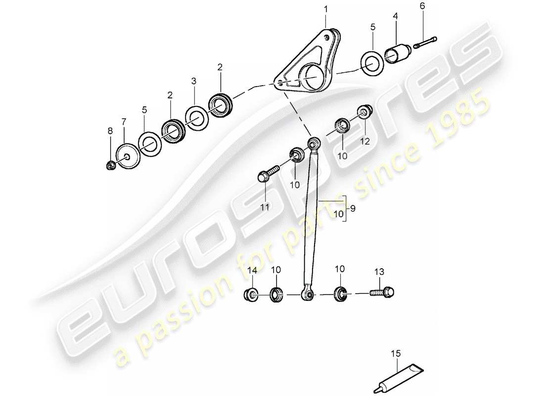 un schéma de pièces du catalogue de pièces porsche carrera gt