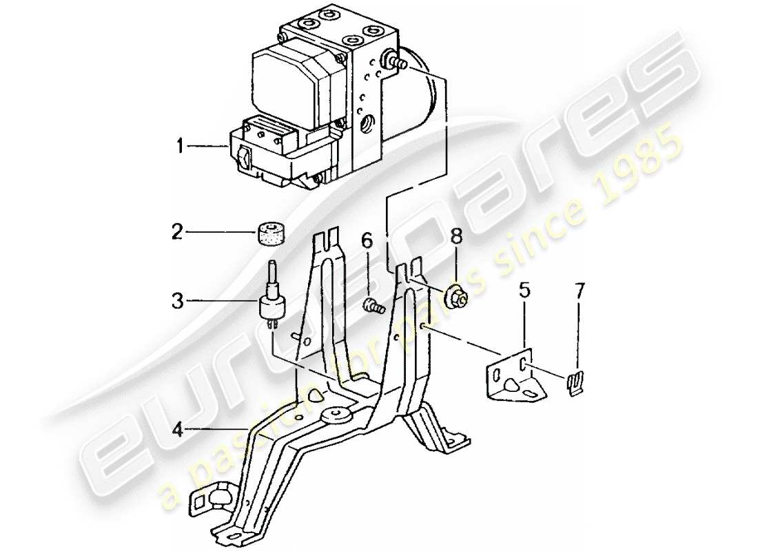 un schéma de pièces du catalogue de pièces porsche 2005 (996 gt3)