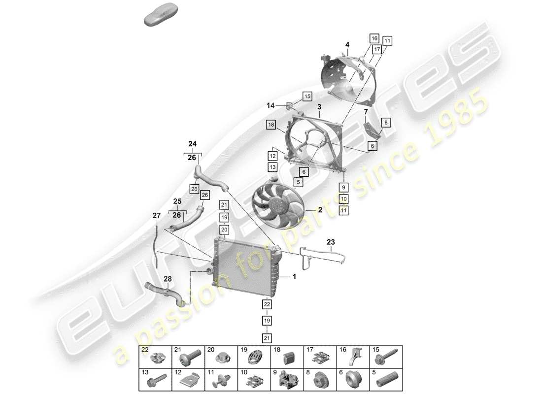 schéma de pièce contenant le numéro de pièce 9p1121724