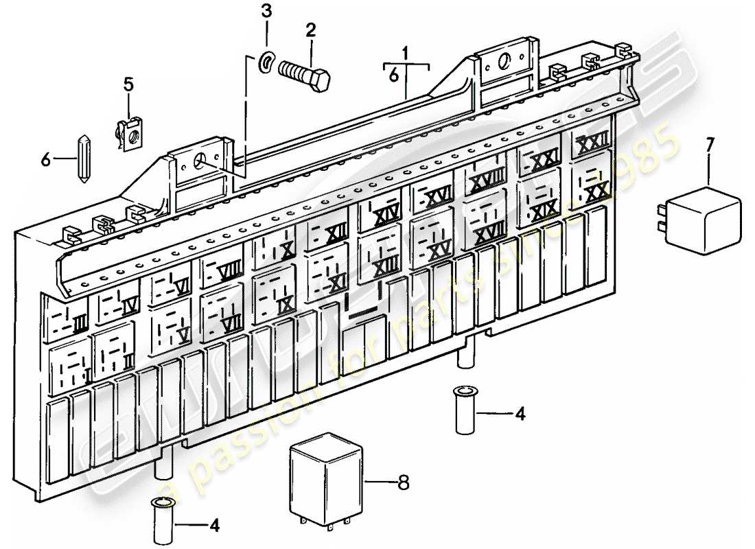 schéma de pièce contenant le numéro de pièce 92861511702