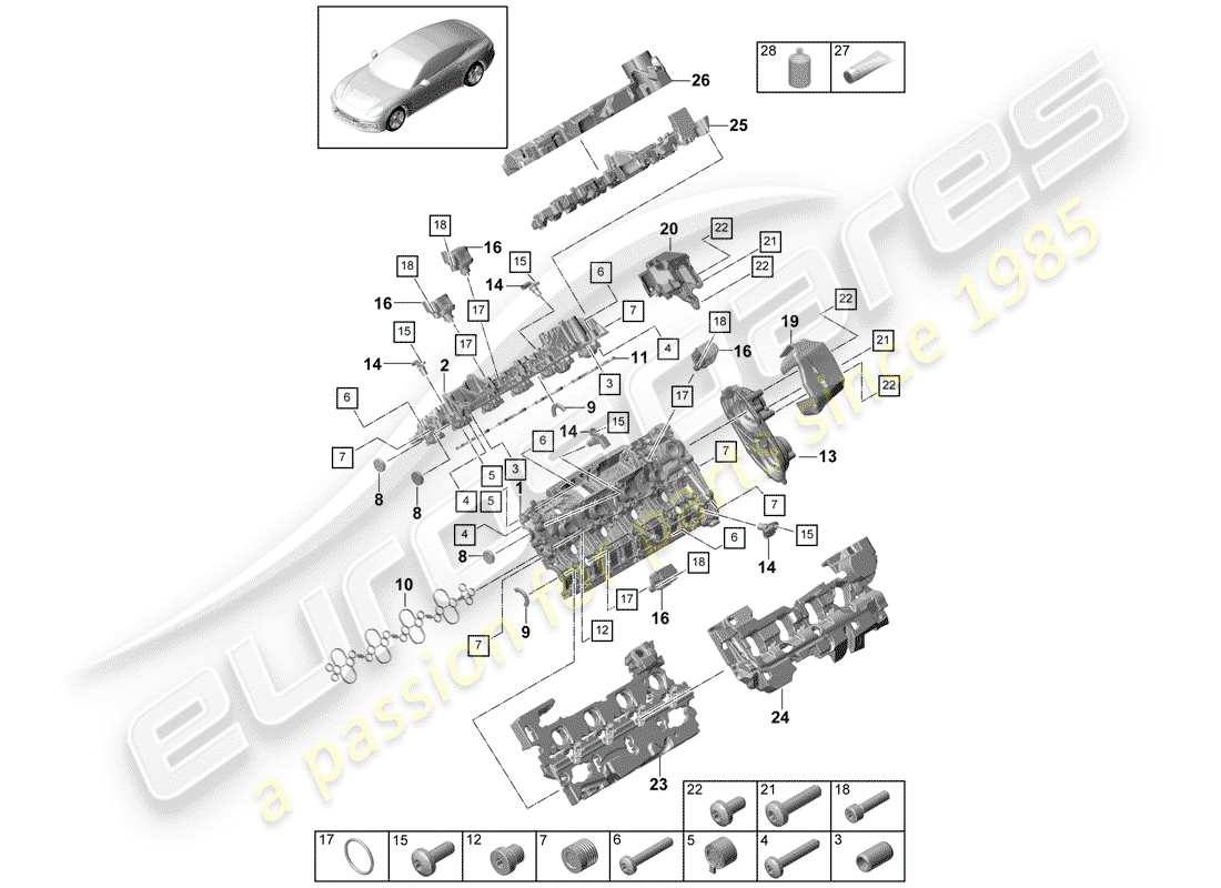 schéma de pièce contenant le numéro de pièce 9a710320104