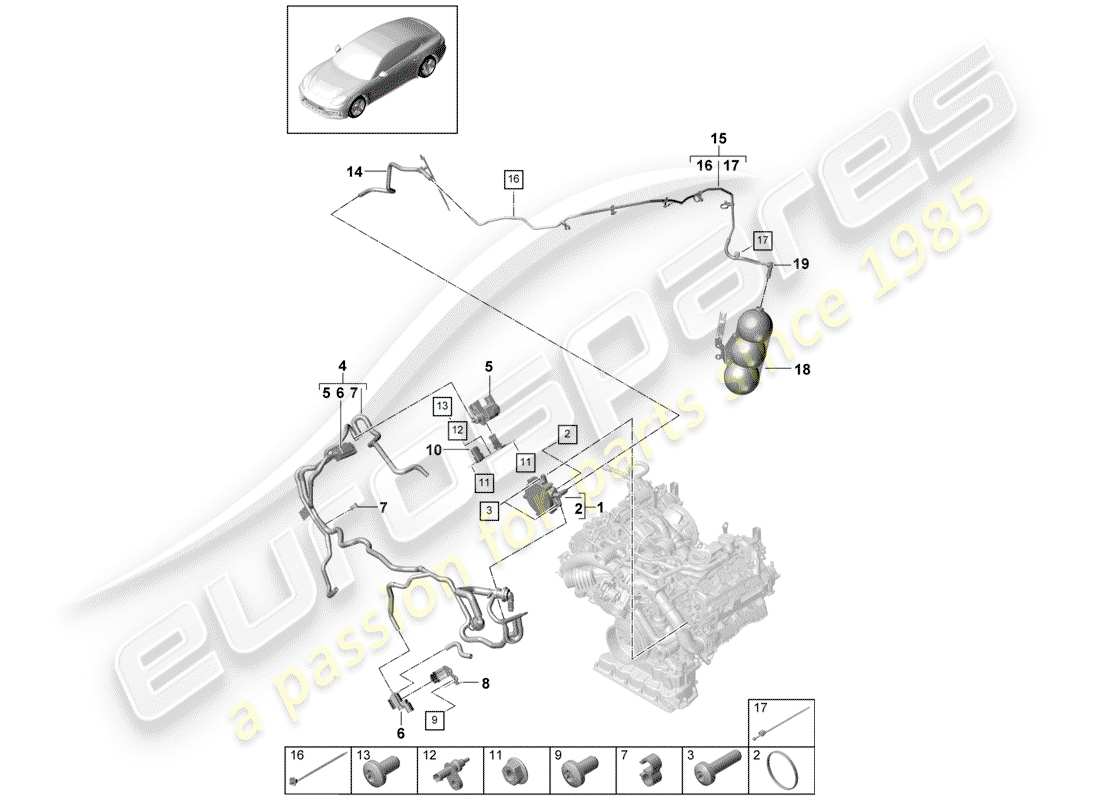schéma de pièce contenant le numéro de pièce 9a713105520
