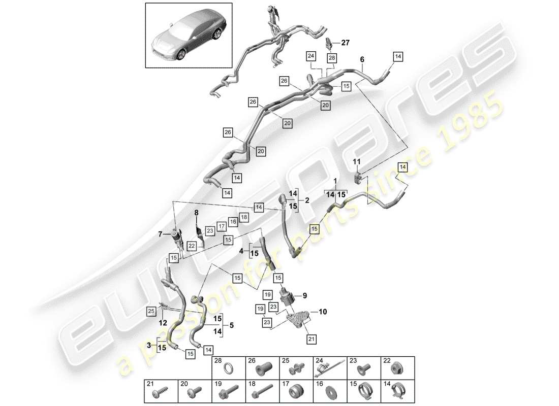 schéma de pièce contenant le numéro de pièce 4d0614173b