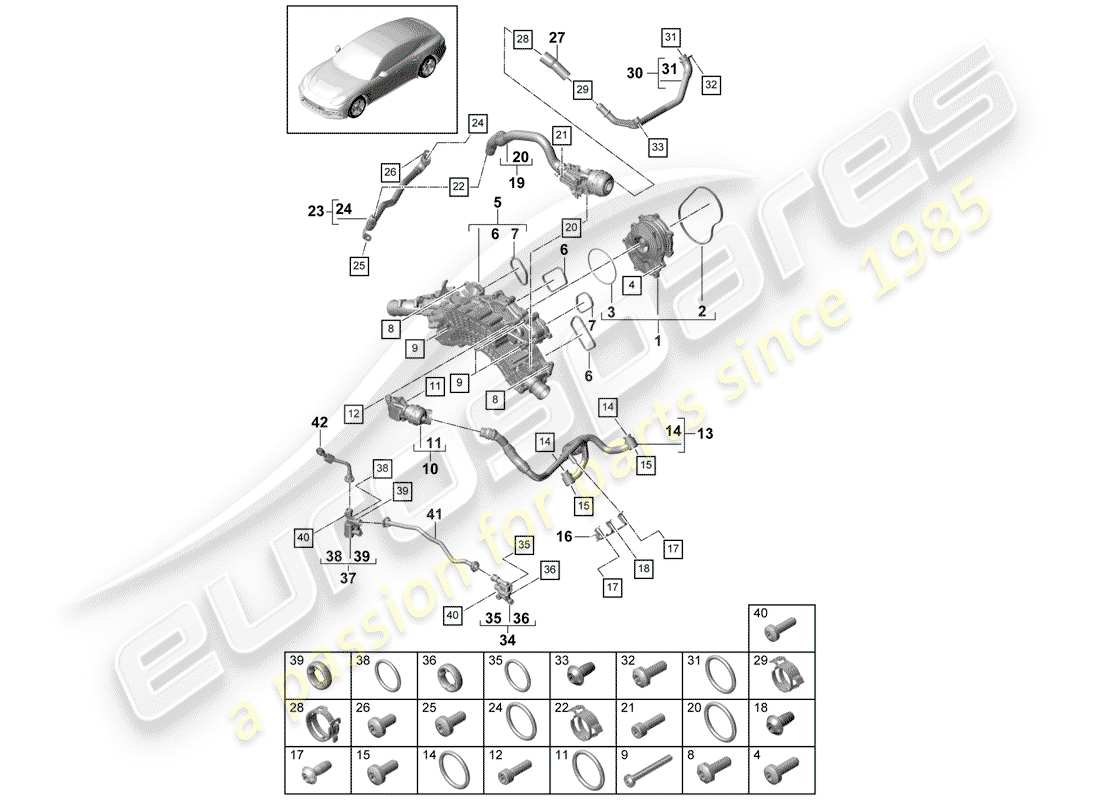 schéma de pièce contenant le numéro de pièce 9a712144400