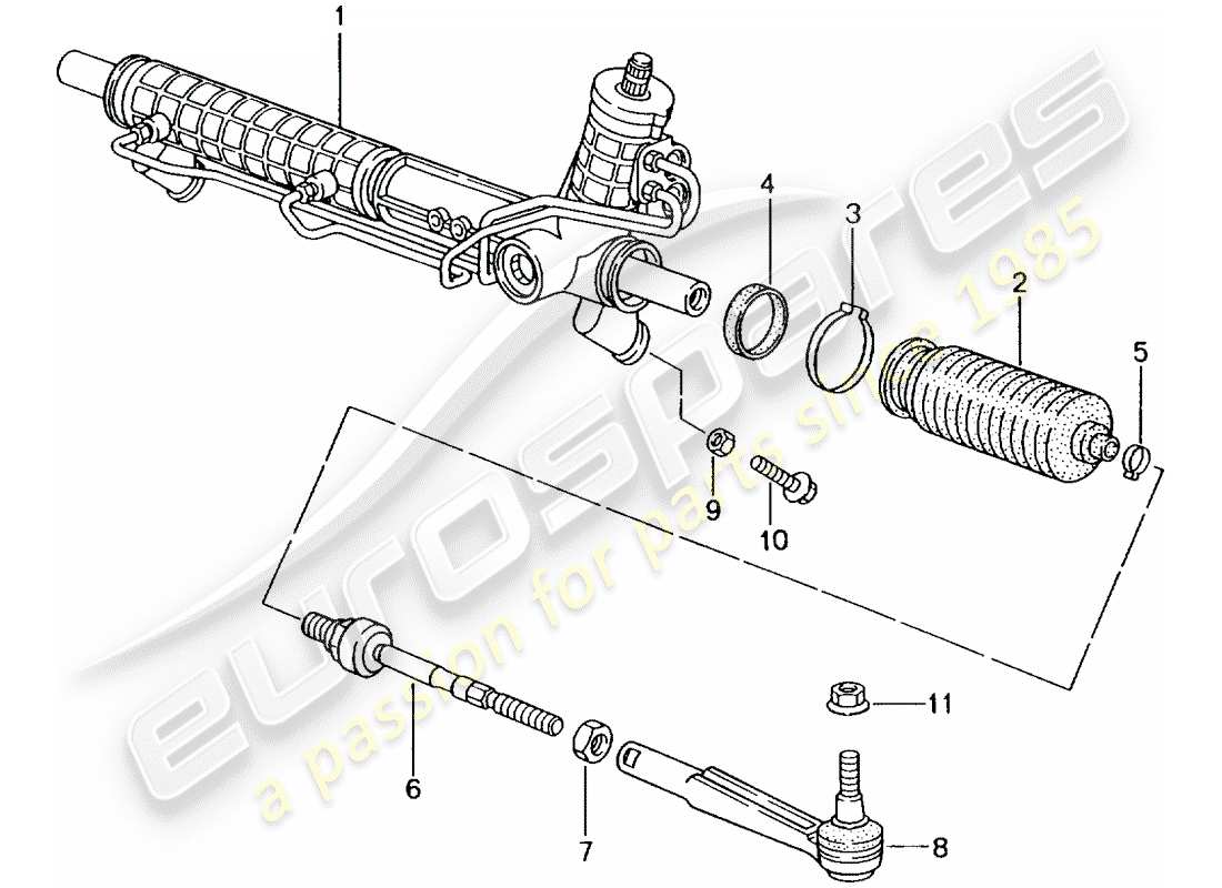 un schéma de pièces du catalogue de pièces porsche 2004 (996 gt3)