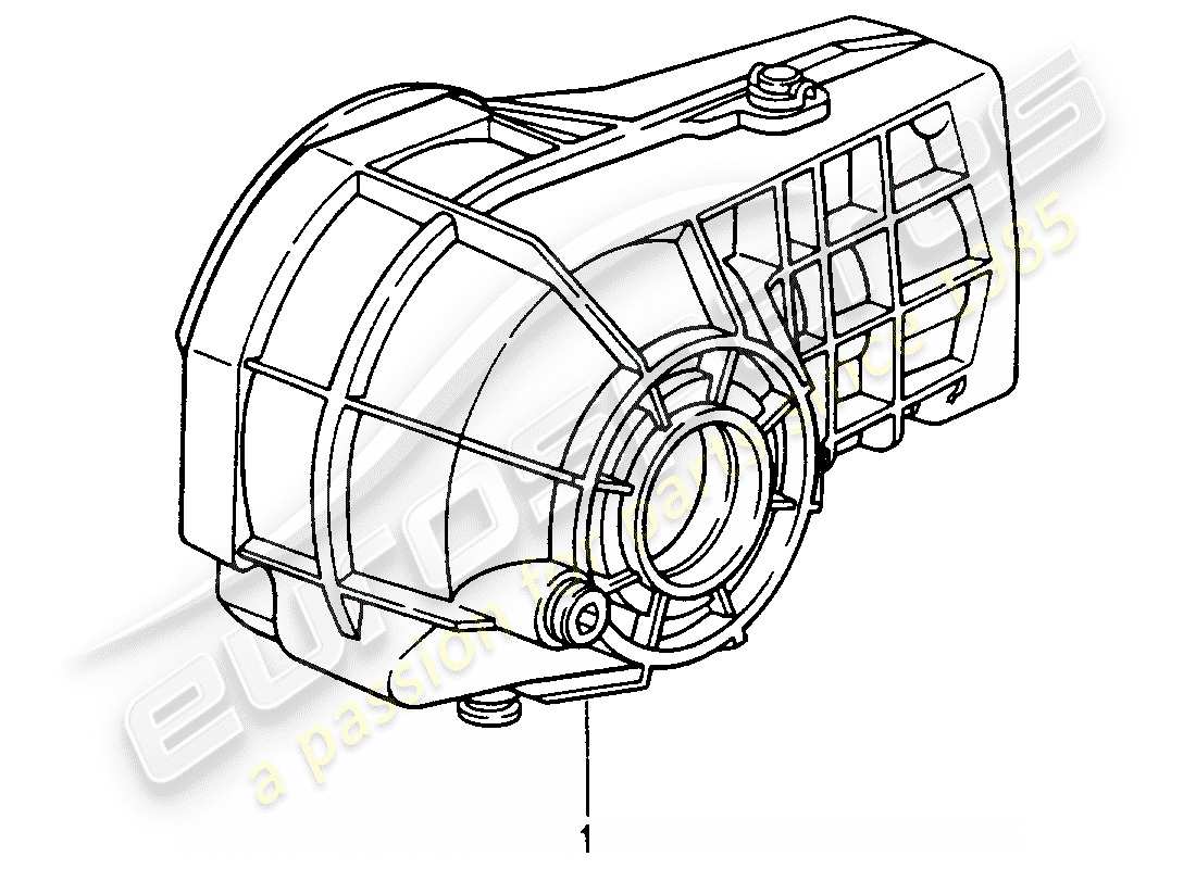 un schéma de pièces du catalogue de pièces porsche 2006 (refurbished and exchange catalogue)