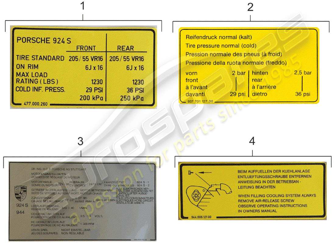 schéma de pièce contenant le numéro de pièce 94400611905