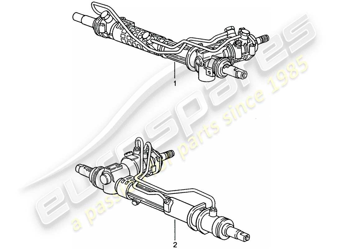 un schéma de pièces du catalogue de pièces porsche accessories and tequipment
