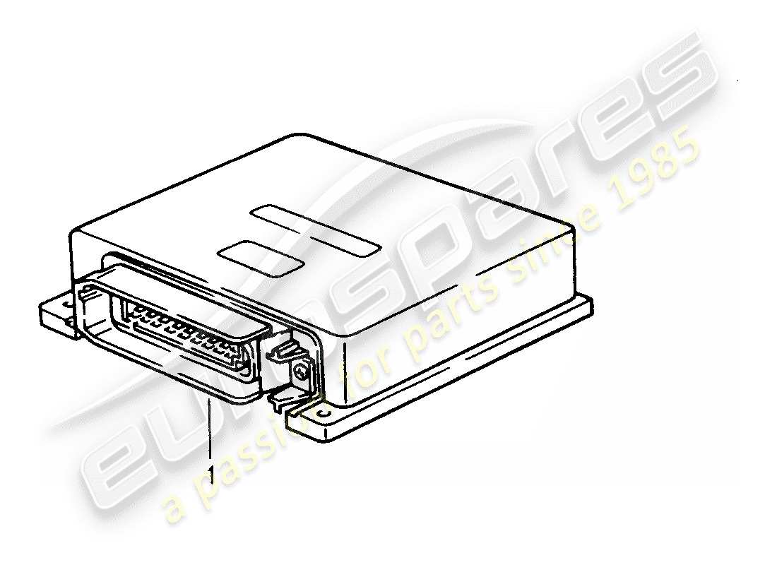 un schéma de pièces du catalogue de pièces porsche 1983 (refurbished and exchange catalogue)