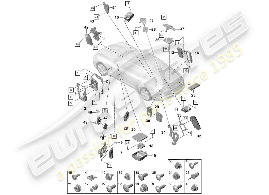 schéma de pièce contenant le numéro de pièce 9a790746700