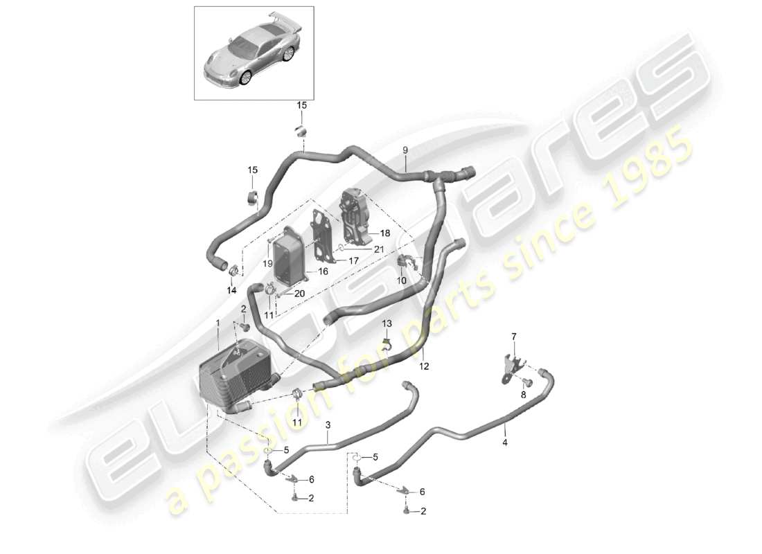 schéma de pièce contenant le numéro de pièce 9g130773180