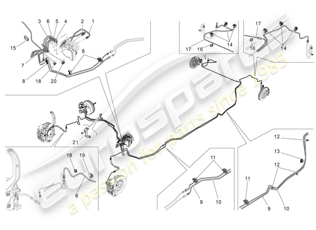 maserati qtp 3.0 bt v6 410hp (2014) lignes diagramme de pièce